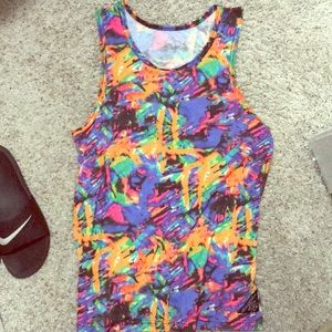 Empyre graffiti/ tye dye tank